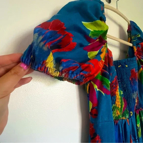 NWT House of Harlow 1960 Tropical Print Maxi Dress Size Small - Picture 9 of 10